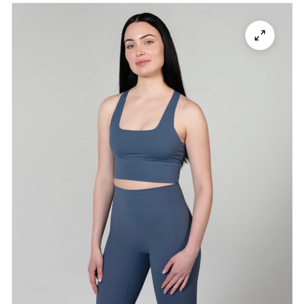 Women's Blue Sports Bra and Leggings Set